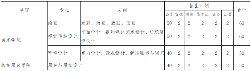 青岛大学2024年艺术类专业招生简章